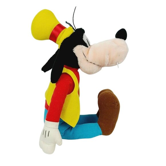 Vintage Applause Disney Goofy 18 inch Plush Dog Yellow Vest Stuffed Animal Toy - Picture 6 of 10